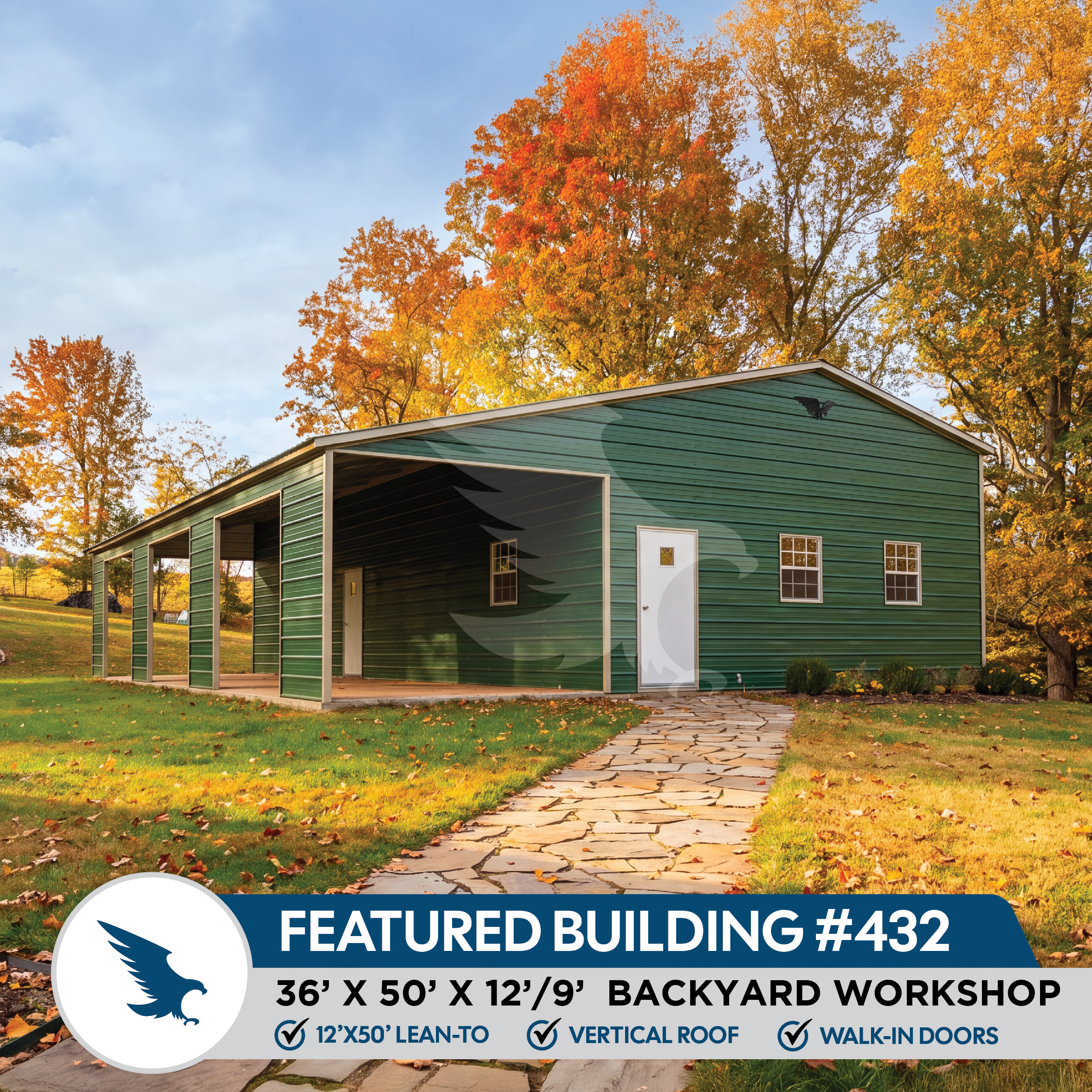 Eagle Carports Backyard Workshop
